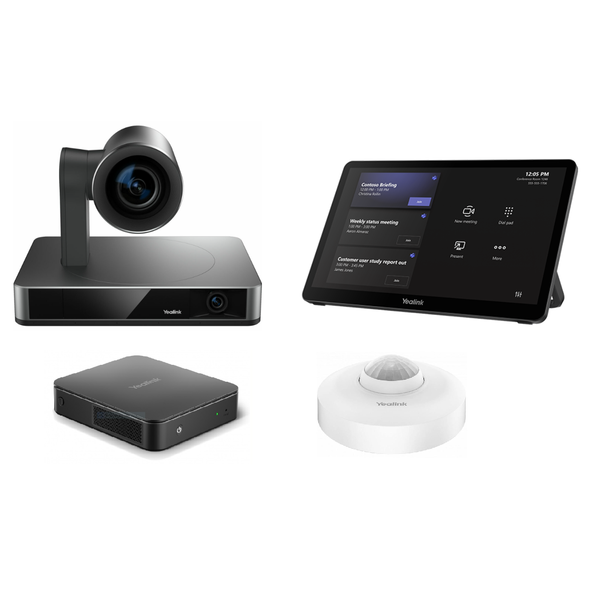Yealink ZVC860-C5-000 Microsoft Teams Room System – 4K PTZ Camera, Touch Panel Control, and Mini-PC for Medium to Large Meeting Rooms Yealink ZVC860-C5-000 Microsoft Teams Room System – 4K PTZ Camera, Touch Panel Control, and Mini-PC for Medium to Large Meeting Rooms